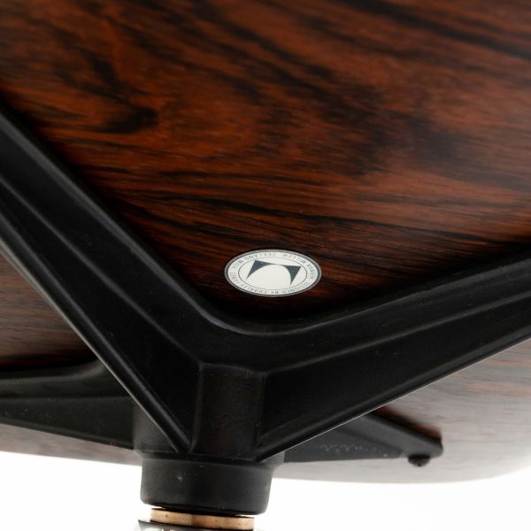 1958 1st Gen Herman Miller Eames Lounge Chair and Ottoman | Black Leather, Brazilian Rosewood - Image 15